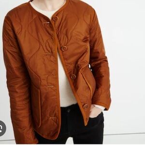 Madewell Rust Quilted coat